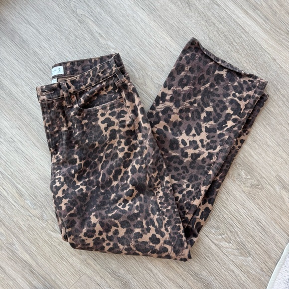 AF The Baggy low rise cheetah print jeans in curve love - Picture 2 of 6